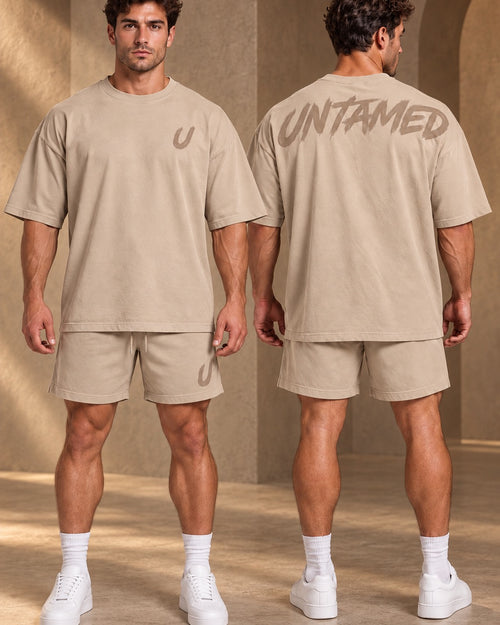 Matching cotton shorts